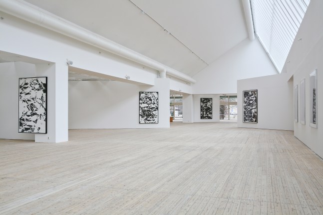 Installation view of works by Walead Beshty