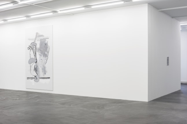 Installation view of Tobias Pils paintings and works on paper exhibition
