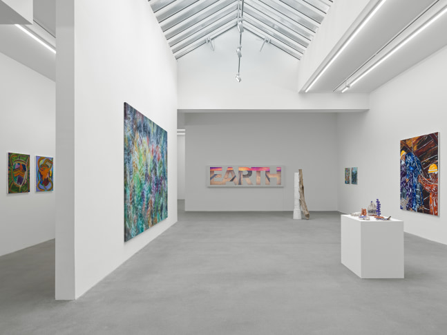 installation views of works by various artist