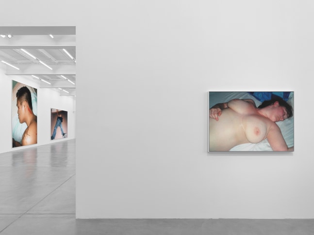 Installation view, Steven Shearer, The Golden Recline, Galerie Eva Presenhuber, Maag Areal, Zurich, 2025