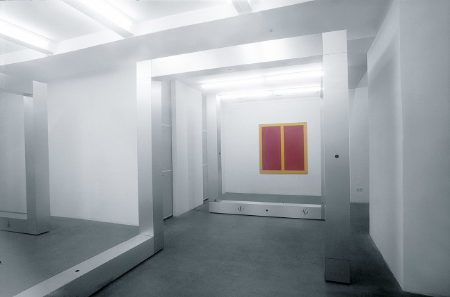 Installation view of sculptures by Ugo Rondinone