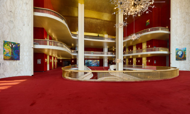 Installation view, Shara Hughes, Librettos, The Metropolitan Opera, New York,&amp;nbsp;September 2024 &amp;ndash; June 2025