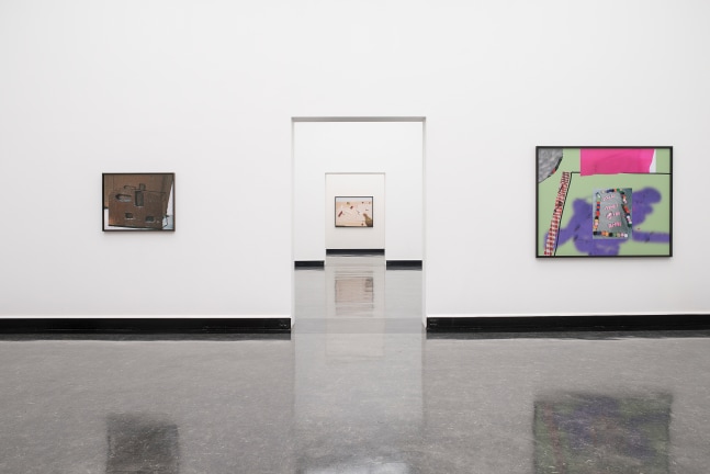 Installation view of Works by Lucas Blalock