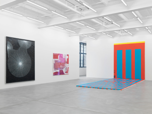 Installation view of paintings group exhibition