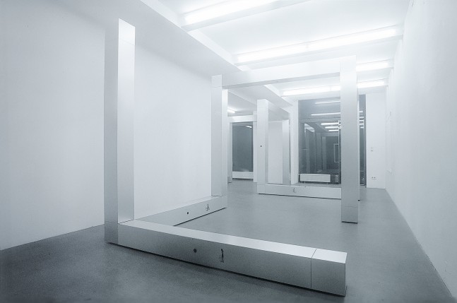 Installation view of sculptures by Ugo Rondinone