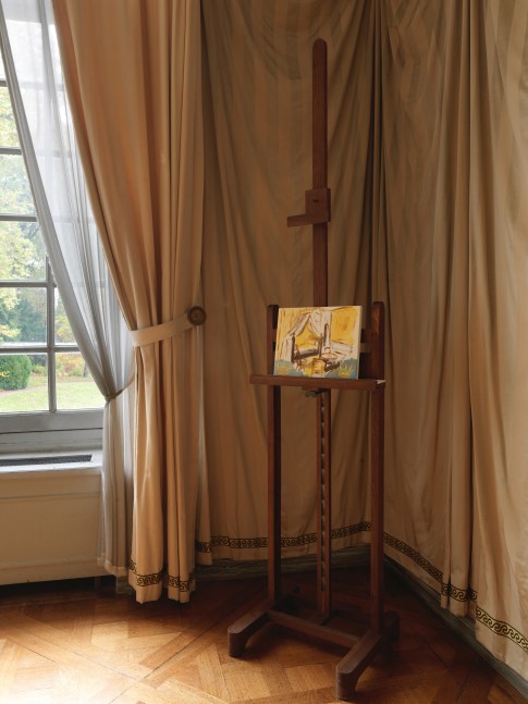 Installation view of painting by Karen Kilimnik