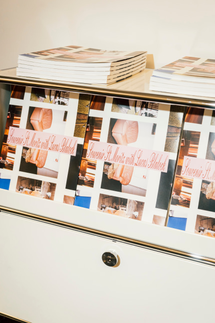 Installation view, Lucas Blalock, Souvenir Cinema, Swiss Consulate, New York, 2025