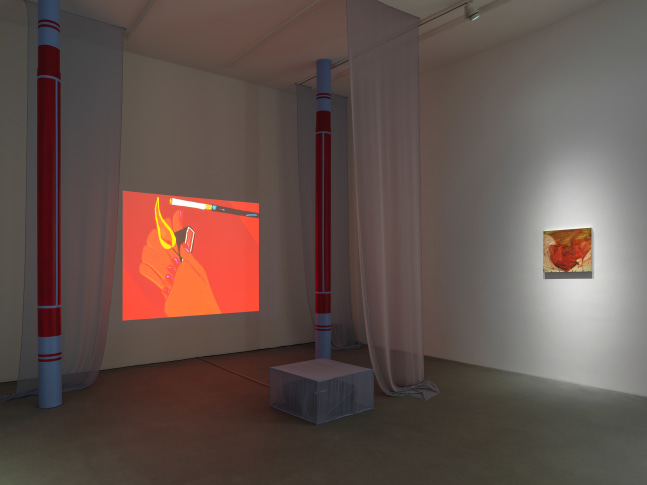 Installation view, Sofia Mitsola, Villa Venus: An Organized Dream, Galerie Eva Presenhuber, Waldmannstrasse, Zurich, 2023
