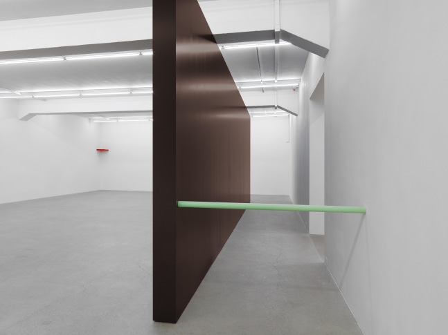 Installation view of Gerwald Rockenschaub wall painting installations and wall works