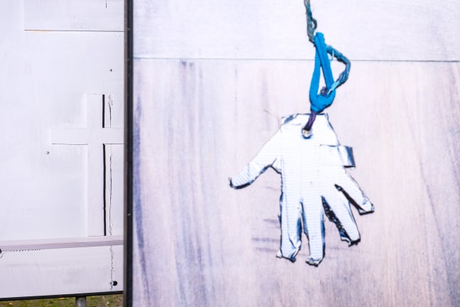 Installation view, Valentin Carron, From A to Bex, TABLEAU, Bahnhof Stadelhofen, Zurich, 2025