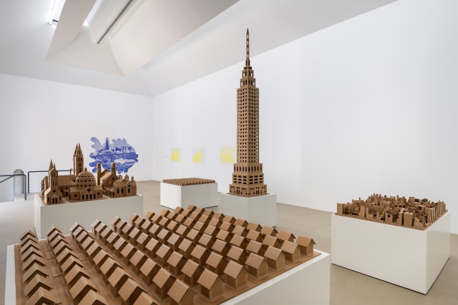 Installation view of sculptures by Jean-Frédéric Schnyder