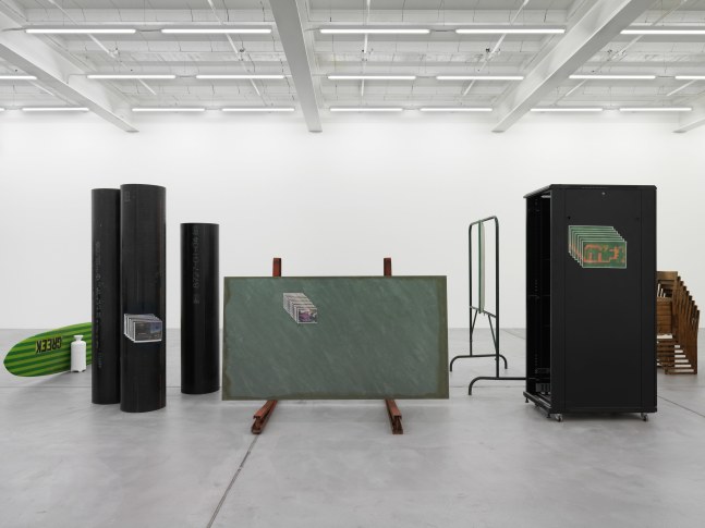 Installation view of Matias Faldbakken sculpture installation exhibition