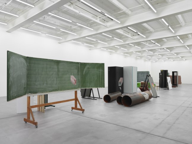 Installation view of Matias Faldbakken sculpture installation exhibition