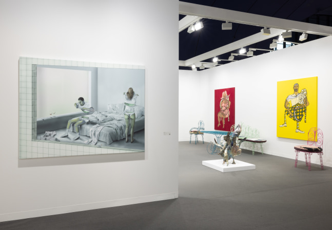 installation view of works by various artists