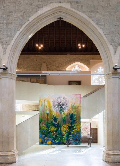 Installation view of Paintings by Shara Hughes