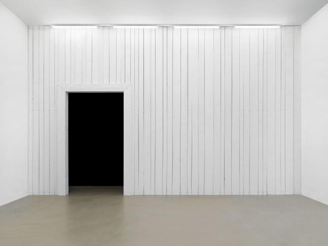 Installation view of sculptures by Ugo Rondinone