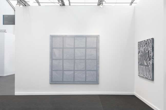 Installation view of art fair booth