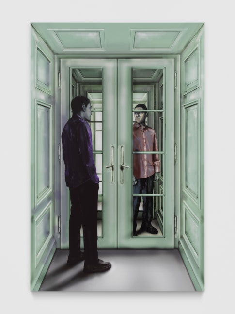 Reunion (Room 7)

2025

Gel medium, nail polish, ink on PVC

170 x 110 cm / 66 7/8 x 43 1/4 in

&amp;copy; Louisa Gagliardi