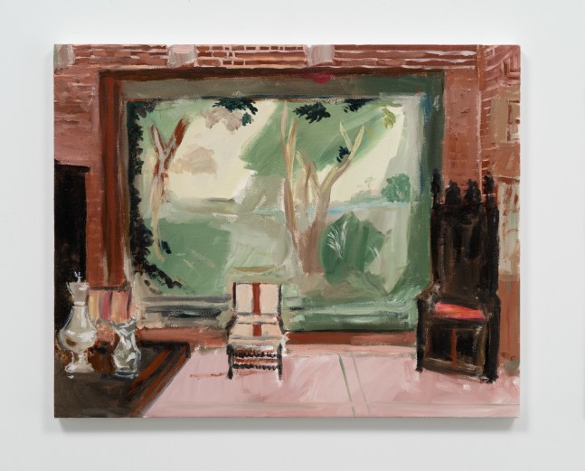 painting of a room by Karen Kilimnik