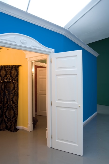 Installation view of works by Karen Kilimnik