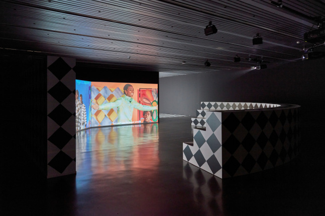 Installation view, Tschabalala Self,&amp;nbsp;Feed Me, Kiss Me, Need Me, Cultuurcentrum Strombeek, Grimbergen, 2023