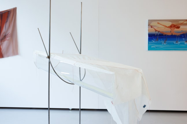 Installation view, Sofia Mitsola, Leaving the Island, HiFLOW, Geneva, 2025