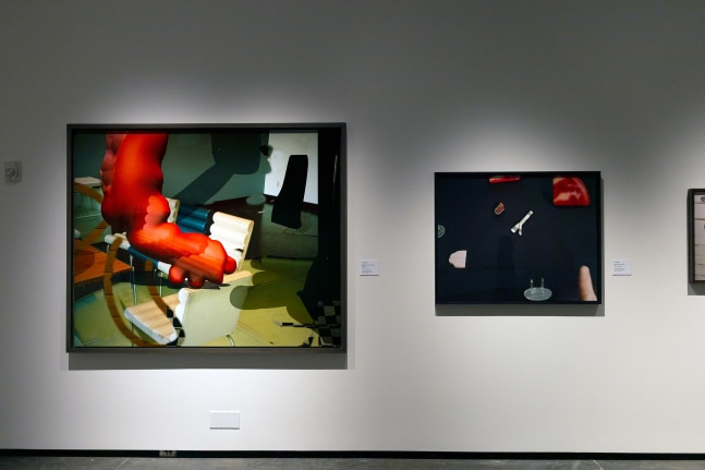 Installation view of Works by Lucas Blalock