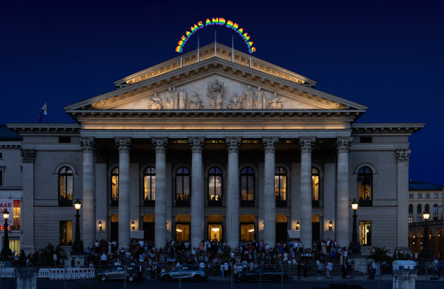Installation view, Ugo Rondinone, Dreams and Dramas, Bayerische Staatsoper, Munich, 2025