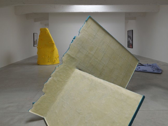 Installation view of sculptures by Alex Hubbard