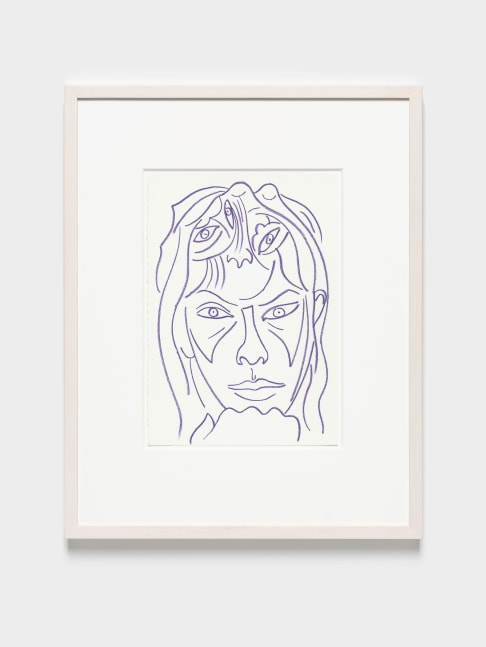 Think Frehley

2024

Pastel pencil on paper

Sheet 33 x 23.5 cm / 13 x 9 1/8 in

Frame 55 x 43.5 cm / 21 3/4 x 17 1/8 in

&amp;copy; Steven Shearer