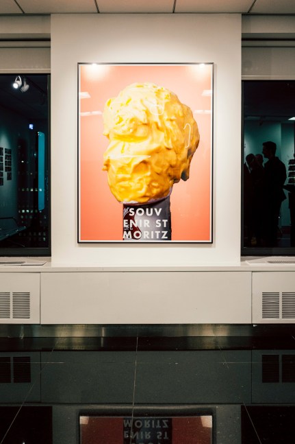 Installation view, Lucas Blalock, Souvenir Cinema, Swiss Consulate, New York, 2025