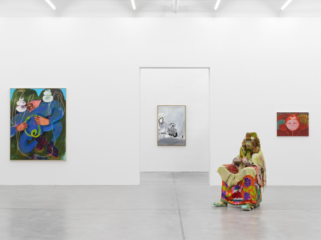 Installation view of works by various artists