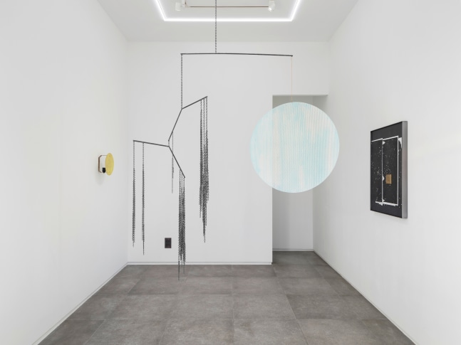 Installation view, Martin Boyce, Celestial Snowdrops, Galerie Eva Presenhuber x P21, Seoul, 2024