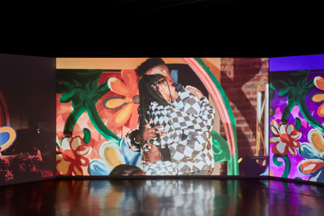 Installation view, Tschabalala Self,&amp;nbsp;Feed Me, Kiss Me, Need Me, Cultuurcentrum Strombeek, Grimbergen, 2023