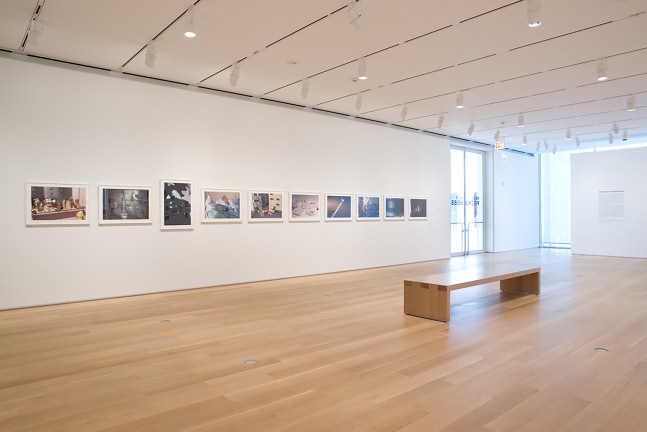 Installation views of photographs by Peter Fischli and David Weiss