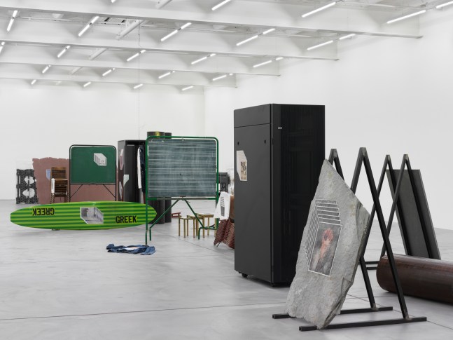 Installation view of Matias Faldbakken sculpture installation exhibition