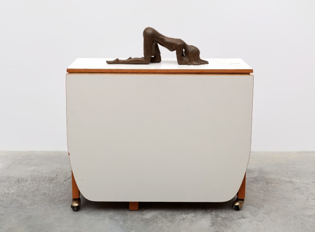 Despair

2023

Folding table, bronze

93 x 88 x 34.5 cm / 36 5/8 x 34 5/8 x 13 5/8 in

&amp;copy; Joe Bradley
