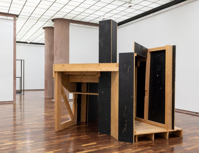 Installation view, Oscar Tuazon, What We Need, Kunsthalle Bielefeld, Bielefeld, 2023
