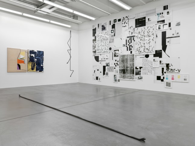 Sculpture by Valentin Carron and works by other artists