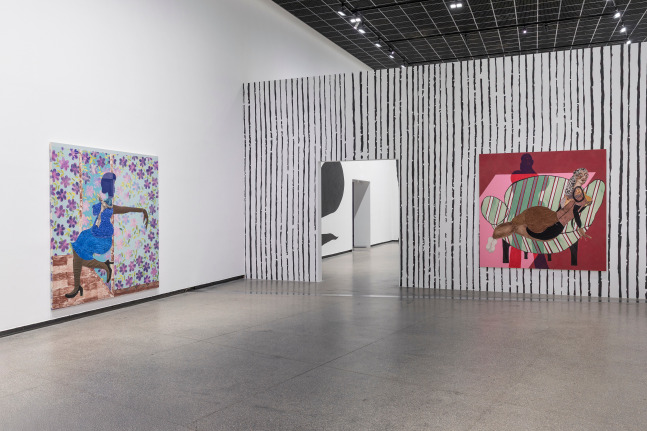 Installation view, Tschabalala Self, Skin Tight, Australian Centre for Contemporary Art, Melbourne, 2025