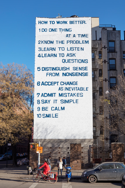 Installation view of public installation by Peter Fischli David Weiss