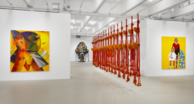 Installation view, Tschabalala Self, Making Their Mark, Shah Garg Foundation, New York, 2024