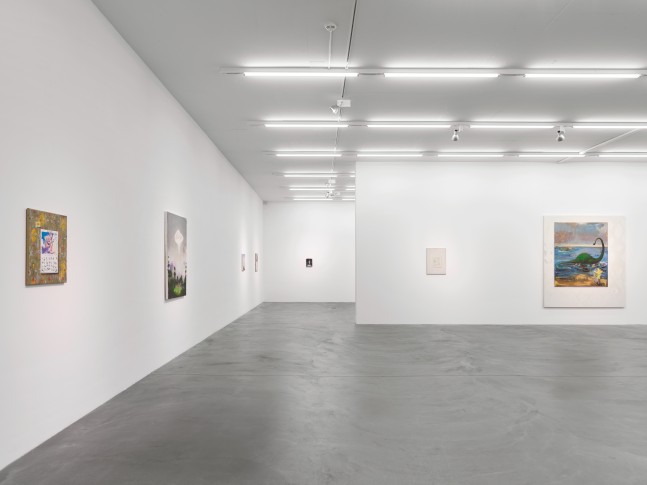 Installation view of Verne Dawson paintings exhibition