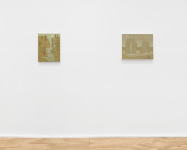 Installation view of John Dilg paintings exhibition