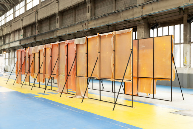 installation views of sculpture by Liesl Raff