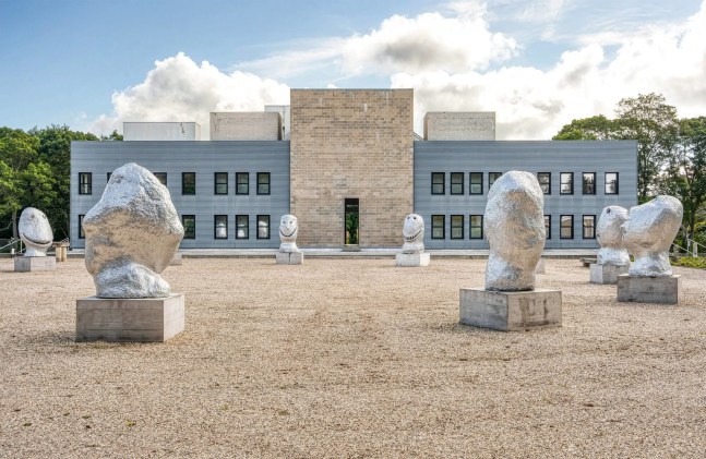 Installation view, Ugo Rondinone, sunrise. east, The Watermill Center, Hamptons, 2025