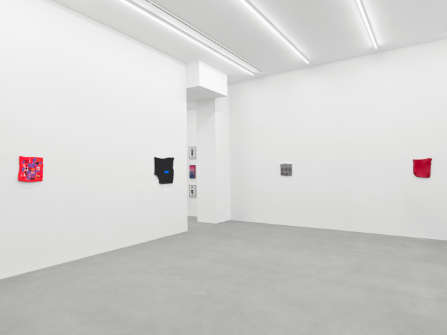 Installation view of works by Chuck Nanney and Joel Otterson