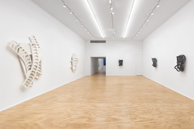 installation view of works by Wyatt Kahn