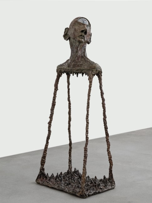 Jean-Marie Appriou Cyclops 2020 Patinated bronze, glass 155 x 63 x 45 cm / 61 x 24 3/4 x 17 3/4 in