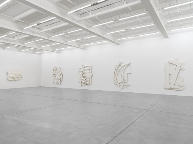 Installation view of Wyatt Kahn wall reliefs